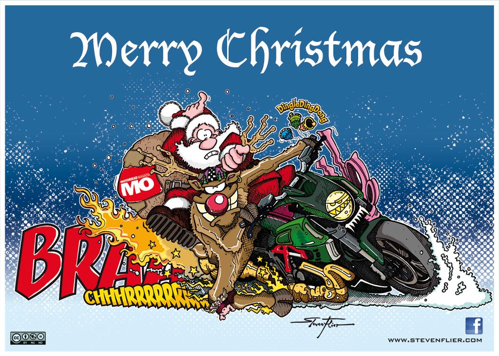 Weihnachten, Christmas, Illustration, Comic, Motorrad, Motorcycle, Santa  Clause, Nikolaus, Steven F&hellip; | Weihnachten illustration, Weihnachten spruch,  Weihnachtsideen